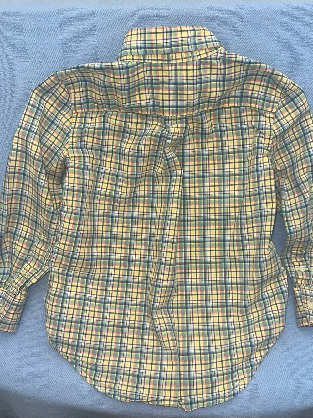Ralph Lauren Boys' Yellow Plaid Button-Down Shirt size 4/4t